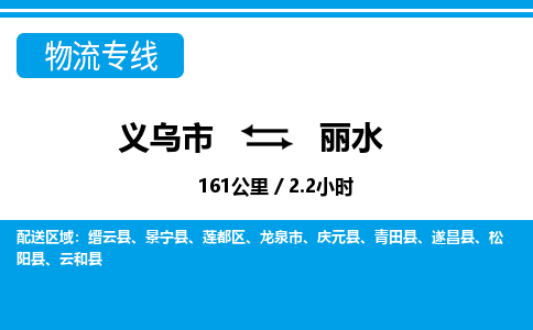 義烏市到麗水物流專(zhuān)線(xiàn)-義烏市至麗水貨運(yùn)公司