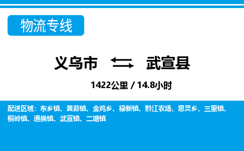 義烏市到武宣縣物流專(zhuān)線(xiàn)-義烏市至武宣縣貨運(yùn)公司