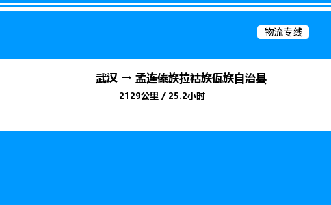 武漢到孟連縣物流專(zhuān)線(xiàn)-武漢至孟連縣貨運(yùn)公司
